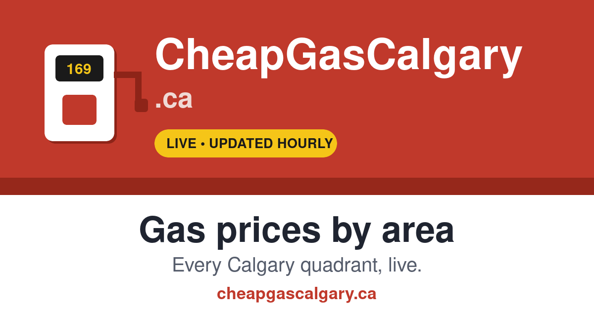 SW Calgary Gas Prices Today — Cheapest Stations Live | CheapGasCalgary.ca